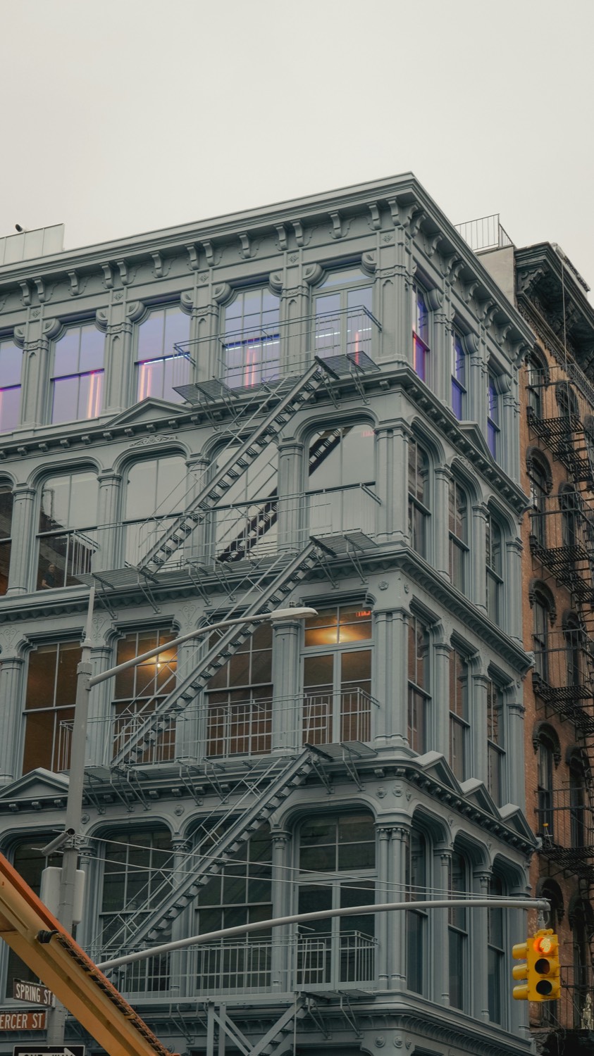 Cast-iron loft facade in Lower Manhattan
