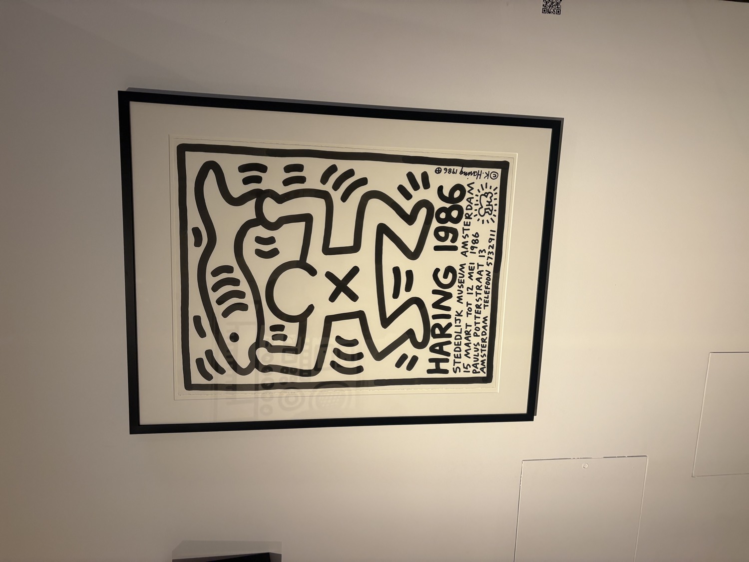 Keith Haring 1986 Stedelijk Museum Amsterdam exhibition poster