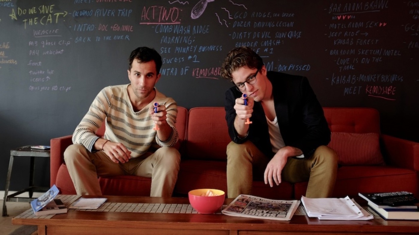 Ariel Schulman and Henry Joost of Supermarché in the office at 368 Broadway